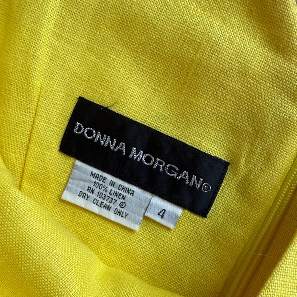 100% Linen Dress by Donna Morgan - Picture 4 of 8